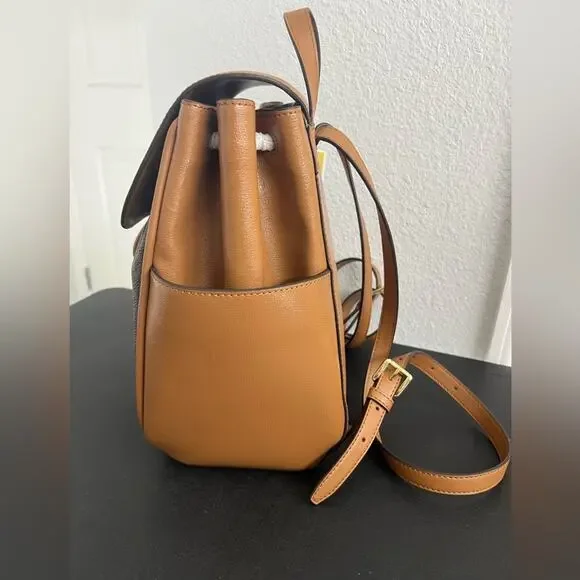 D13 NWT MICHAEL MICHAEL KORS Logo Cheryl Medium Drawstring Backpack